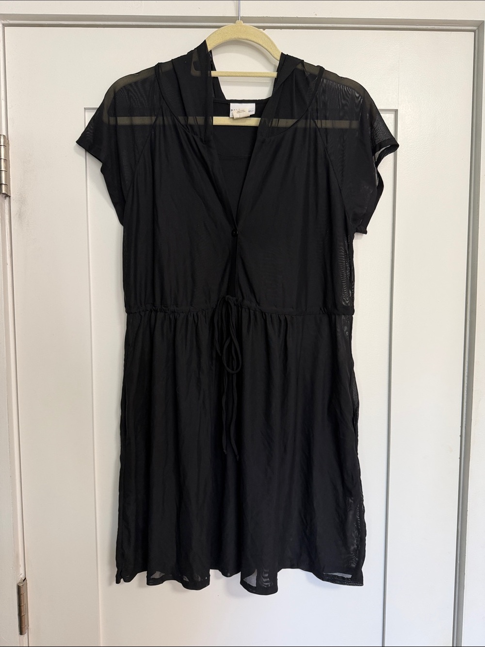 Profile By Gottex Black Mesh Swim Coverup